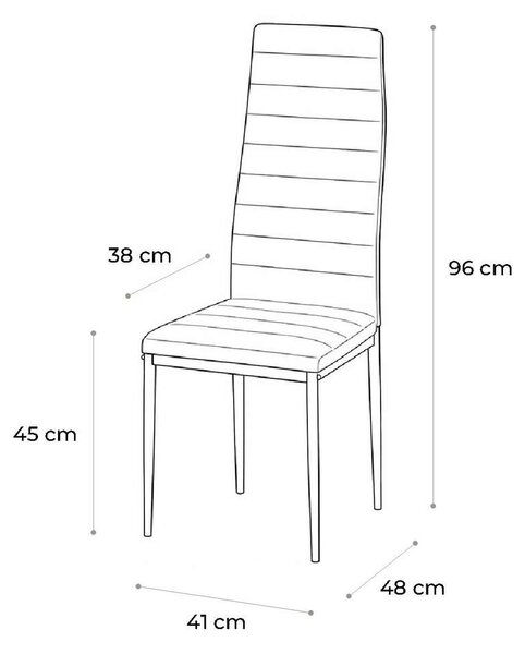 Scaun de bucătărie Aldamas, maro