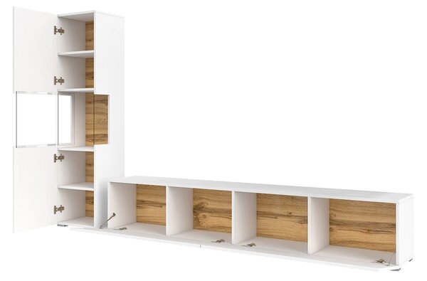 Mobilier living Avernic Typ 09 (alb + stejar wotan). Promo -17%. 1042049