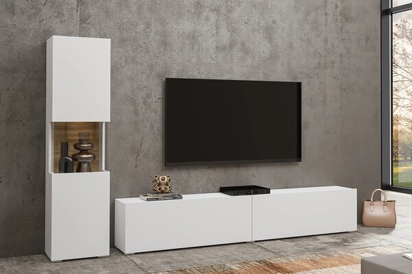 Mobilier living Avernic Typ 09 (alb + stejar wotan). Promo -17%. 1042049