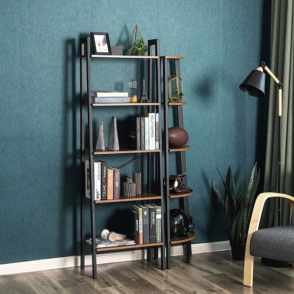 Biblioteca TAYLOR 5 rafturi 172x56 cm, rustic maro
