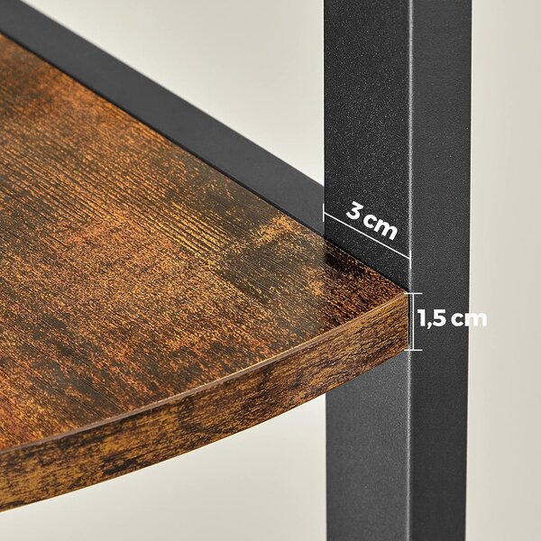Raft colt TAYLOR 5 polite 150x30 cm, rustic maro