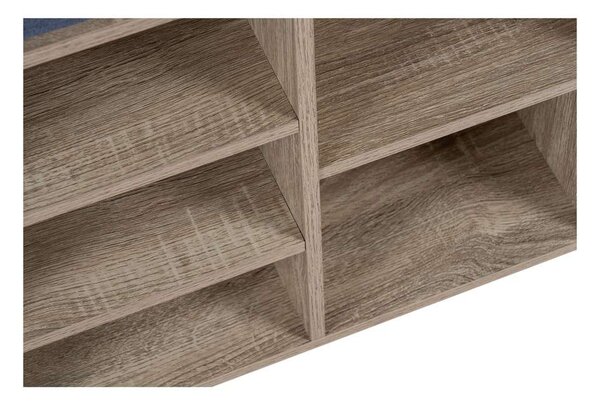 Suport pentru pantofi Miramar, lemn natural / gri