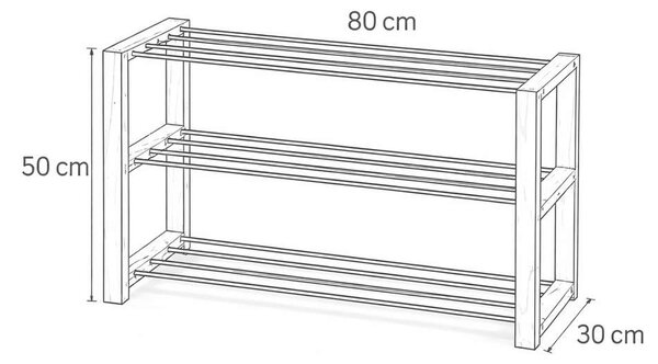 Suport pentru pantofi Molinet XL, negru