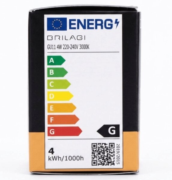 Bec LED MR11 GU10/4W/230V 3000K negru - BRILAGI