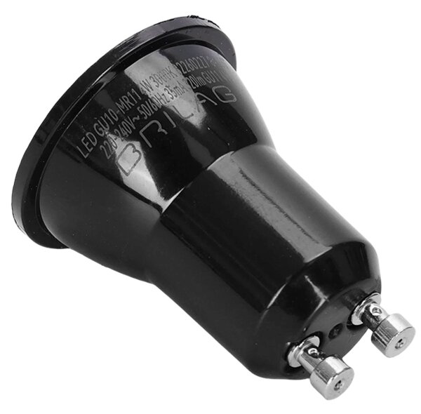 Bec LED MR11 GU10/4W/230V 3000K negru - BRILAGI