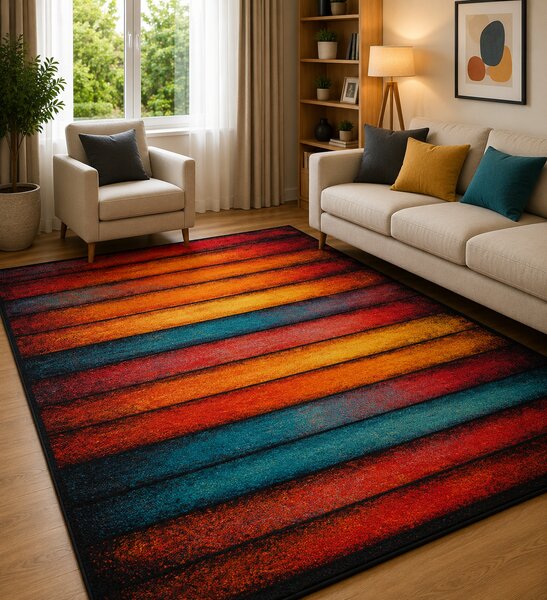 Covor Modern, Kolibri Multicolor 11196, Diverse Dimensiuni, 2200 gr mp