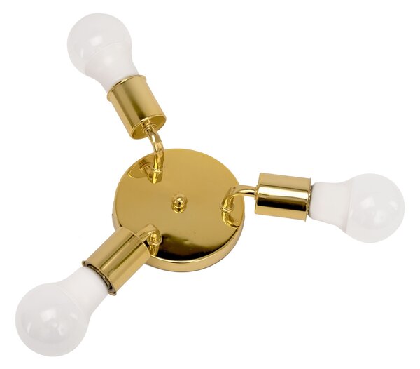 Lampă triplă de tavan Metal Gold APP704-3C