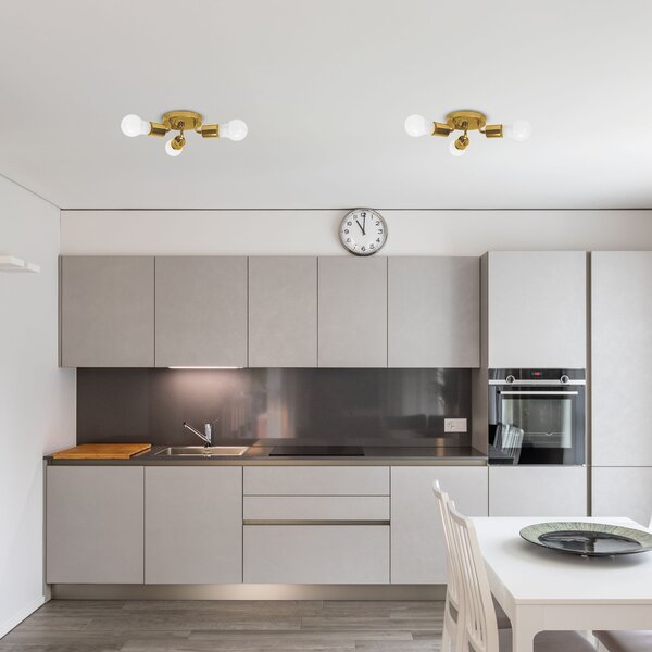 Lampă triplă de tavan Metal Gold APP704-3C