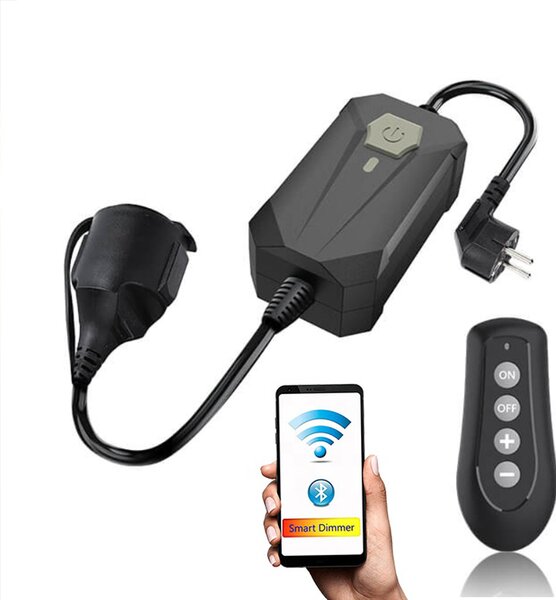 Adaptor priza Smart WiFi cu Variator din Telecomanda 400W cu Dimmer