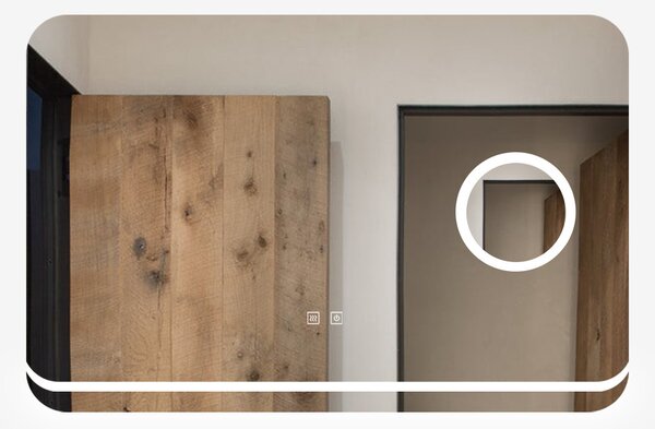 Oglinda Led, 90X60 Cm, Esn25, Oglinda Mica Lupa Cosmetica