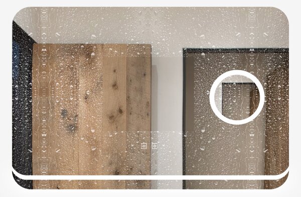 Oglinda Led, 90X60 Cm, Esn25, Oglinda Mica Lupa Cosmetica