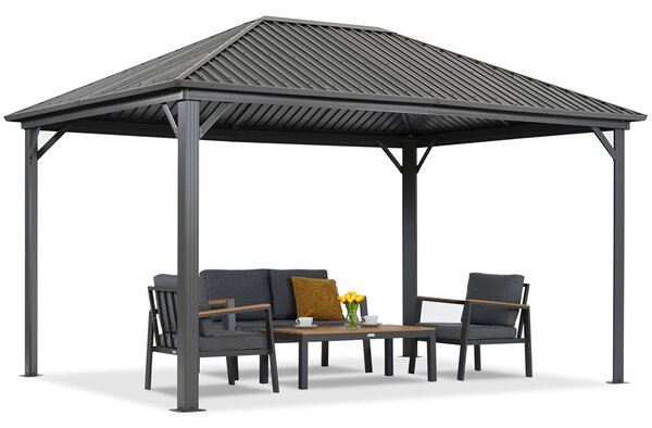 Foișor metalic Sardinia 3x6 Garden Point antracit