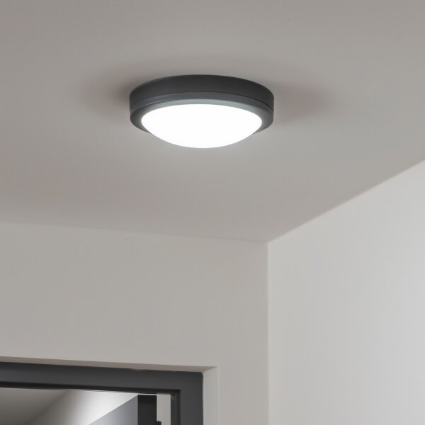 Plafonieră LED de exterior LED/20W/230V IP54 antracit Brilagi