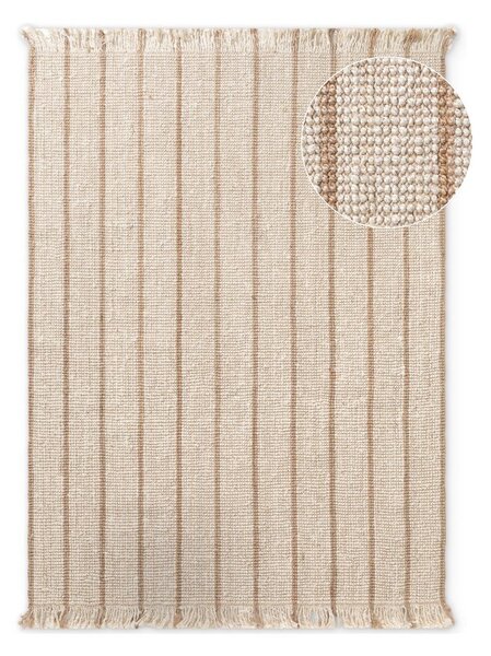 Covor crem țesut manual din iută 160x230 cm Harvest Sierra – Elle Decoration