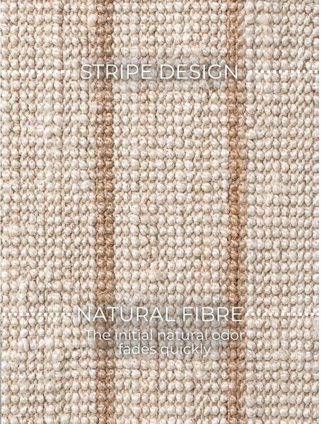 Covor crem țesut manual din iută 160x230 cm Harvest Sierra – Elle Decoration