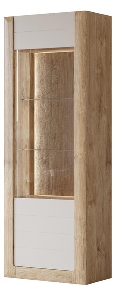 Vitrină Kassie Typ 05 (Cașmir + Stejar auriu harbor) (cu iluminat). Promo -20%. 1108351