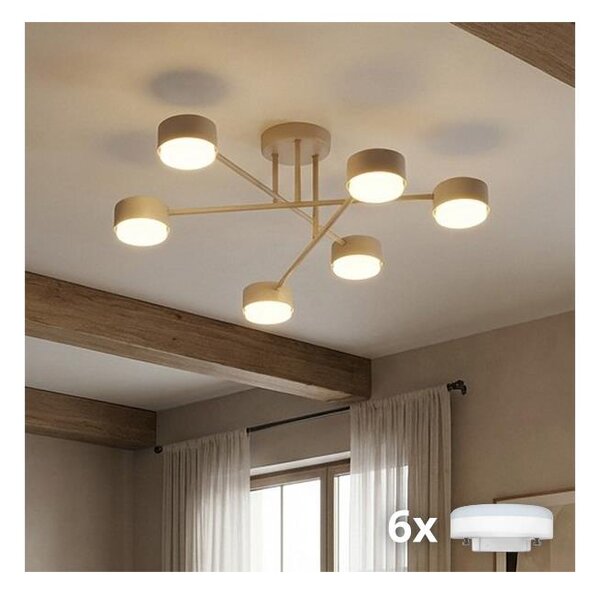Brilagi - LED lustru aplicat MONO 6xGX53/30W/230V bej