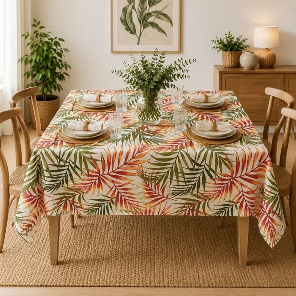 Fata de masa teflonata 120x160 cm, Frunze tropicale