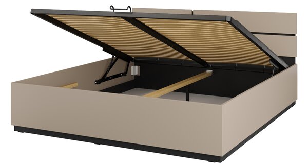 Pat matrimonial 180 cm Crossroad S52 (congo + negru) (lift cu gaz). Promo -21%. 1118250