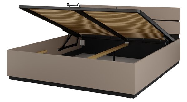Pat matrimonial 180 cm Crossroad S52 (congo + negru) (lift cu gaz). Promo -21%. 1118250