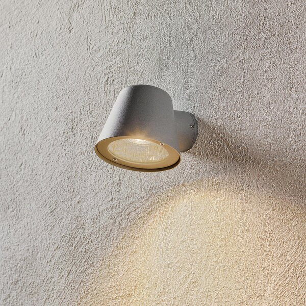 Nordlux Lampă de exterior Aleria, aluminiu gri, reglabil, Gri, Metal, Modern