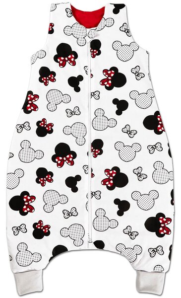 Sac de dormit cu picioare pentru copii 18-36 luni Kidizi Minnie 0.5 tog, mansete transformabile in soseta
