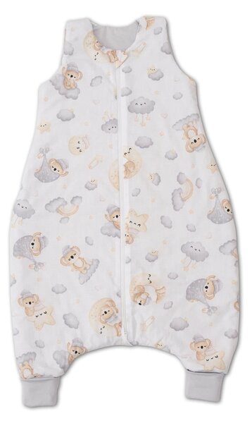 Sac de dormit cu picioare pentru copii 18-36 luni Kidizi Koala Dreams 0.5 tog, mansete transformabile in soseta