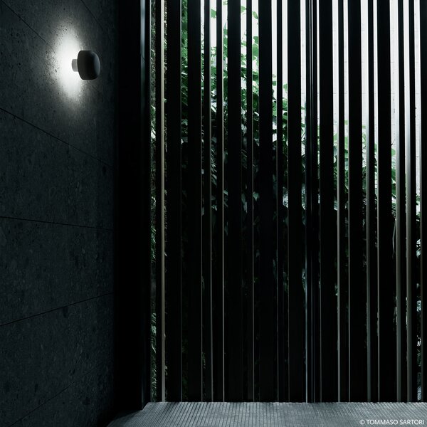Flos Architectural FLOS Bellhop aplică de exterior, 4.000 K, negru, Negru, Metal, Design
