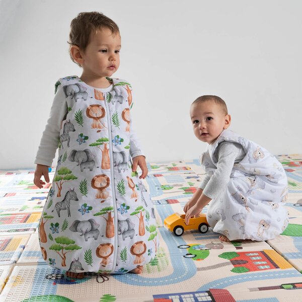 Sac de dormit cu picioare pentru copii 18-36 luni Kidizi Minnie 0.5 tog, mansete transformabile in soseta