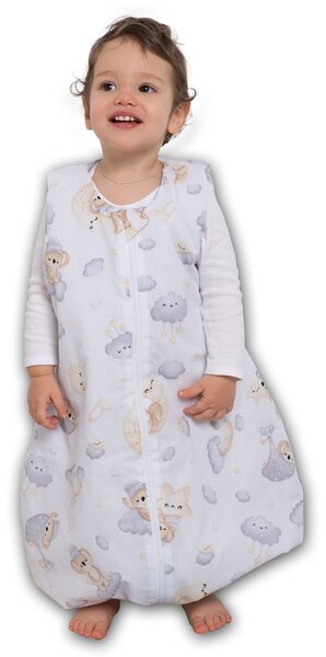 Sac de dormit cu picioare pentru copii 18-36 luni Kidizi Koala Dreams 0.5 tog, mansete transformabile in soseta