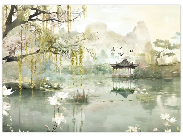 Tablou - Lac Chinezesc (70x50 cm)