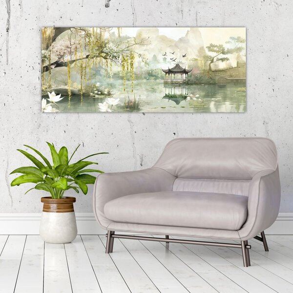 Tablou - Lac Chinezesc (120x50 cm)