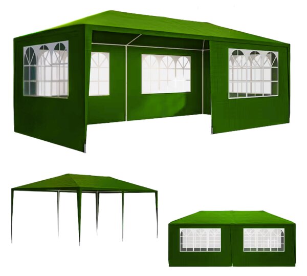Cort de petrecere NEAPOL, 3x6m, verde Jurhan
