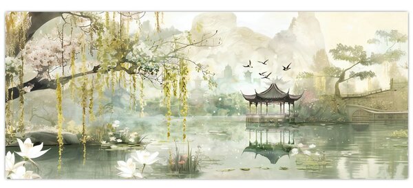 Tablou - Lac Chinezesc (120x50 cm)