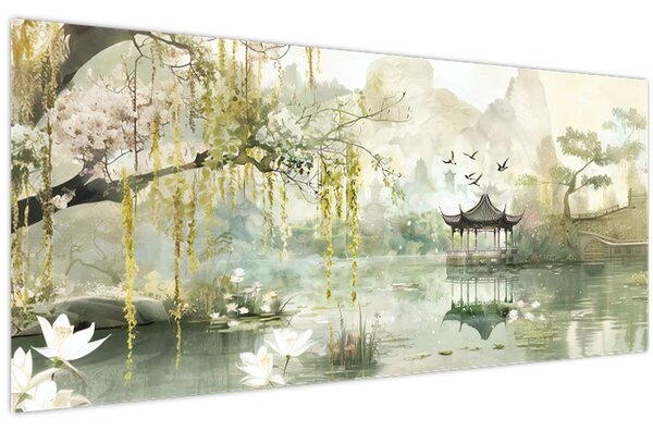 Tablou - Lac Chinezesc (120x50 cm)