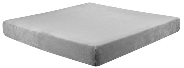 Cearceaf cu elastic din micropluş, gri 90 x 200 cm