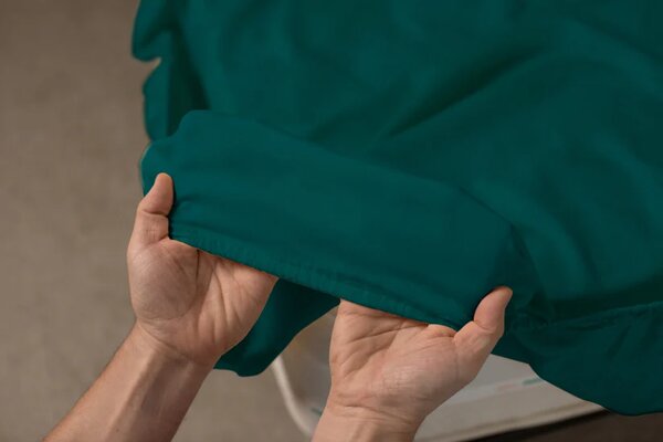 Cearceaf cu elastic 100% Bumbac Cottone 90X200 cm Vernil