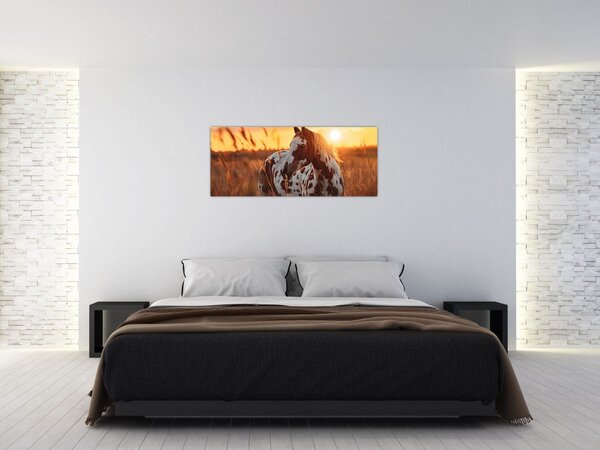 Tablou - Cal la Apus (120x50 cm)