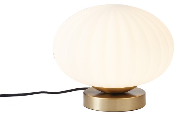 Lampă de masă de design din alamă cu sticlă opal - Mochi