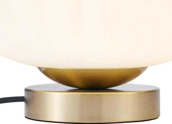 Lampă de masă de design din alamă cu sticlă opal - Mochi