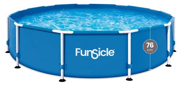 Piscina cadru metalic 305x76 cm FunSicle Activity rotunda cu pompa de filtrare