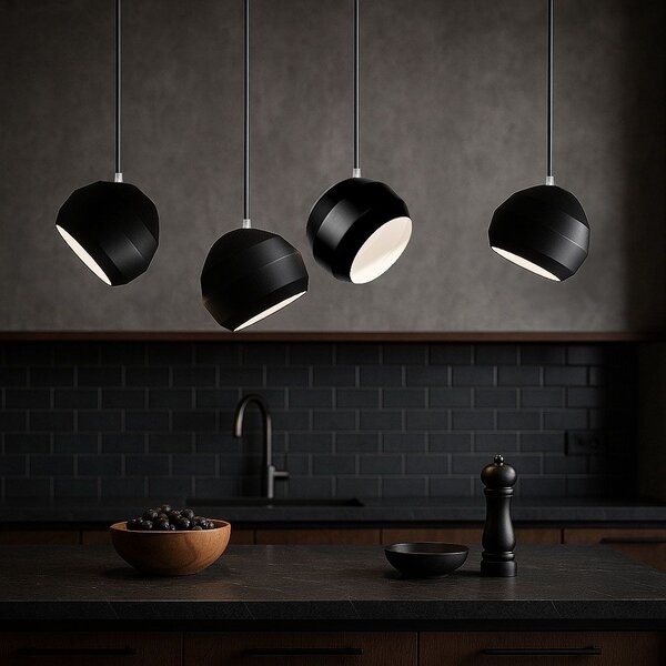 Toolight Toollight - Plafoniera 1xE27 APP381-1CP, negru, OSW-05013