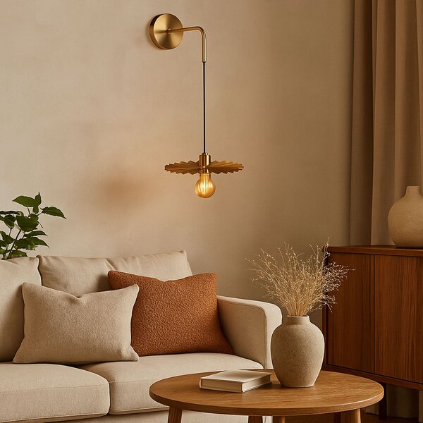 Lampa de perete APP1356-1W OLD GOLD 30 cm