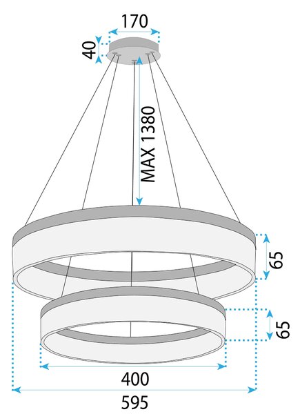 Lampa LED LHJ049-CP2 GOLD