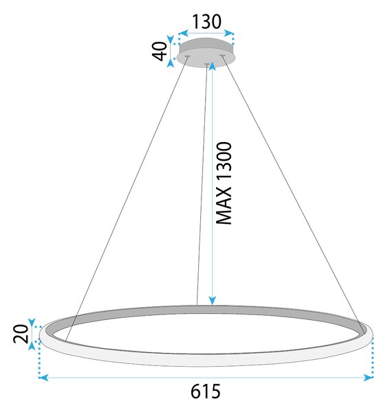 Lampa LED LHJ002-CP GOLD