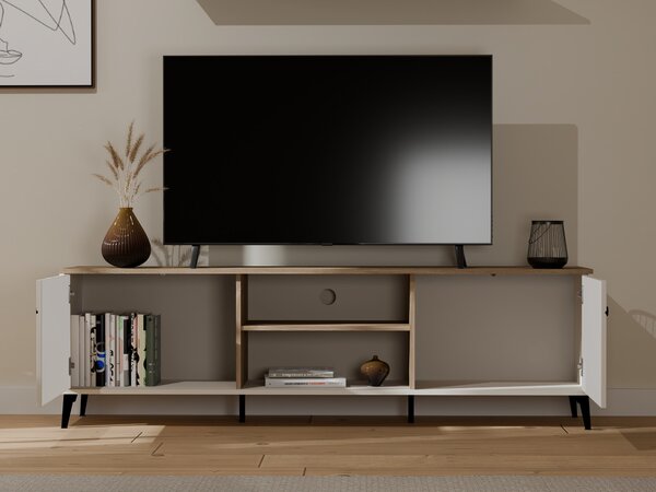 Comodă TV Soncore 103Negru, Cașmir, Stejar, 18x6x4cm