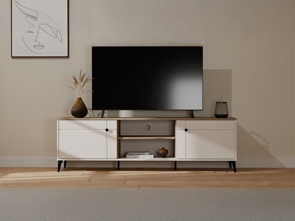 Comodă TV Soncore 103Negru, Cașmir, Stejar, 18x6x4cm
