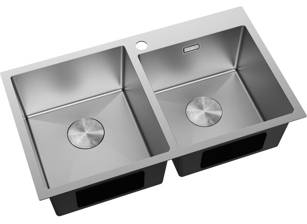 Mexen Xorin chiuvetă de oțel inoxidabil cu 2 compartimente 780 x 450 mm, inox - 6441782000-01