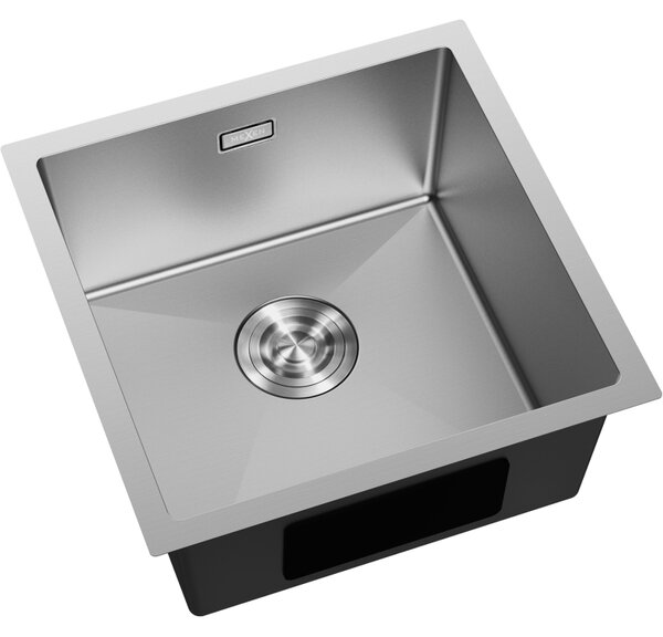 Chiuvetă Mexen Trixo, din oțel inoxidabil cu 1 compartiment, 440 x 440 mm, oțel periat, 6413441000-01