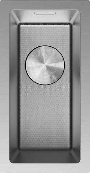 Chiuvetă Mexen Trixo din oțel inoxidabil cu 1 compartiment, 230 x 440 mm, oțel periat, model fagure, 6411221000-01HC